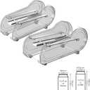 Drink Organizer for Fridge, Soda Can Organizer Dispenser for Refrigerator with Automatic Rolling,Organize Standard Size 11.15oz or 12oz Cans Drink,Save space for FridgeKitchencountertop 2 pack