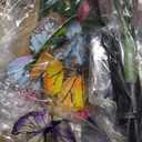 Solar Lights Outdoor Garden Decor: 8 Pack 136 Silk Butterflies with 176 Color-Changing LEDs - Auto On/Off 12H Magical Lighting IP65 Waterproof for Yard Patio Pathway - Unique Gifts for Mom Grandma