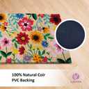 LUA VIKA Coir Door mats Outdoor - Botanic - Welcome mats for Front Door - Coir Doormat Outdoor Entrance - 16''x27.5''