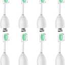 Replacement Toothbrush Heads for Philips Sonicare E-Series/Essence/Xtreme/Elite and Other Screw-on Electric Toothbrush Models, 8 Pack, Dupont Bristles with Protective Cover