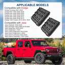 2Pcs Body Side Aperture Exhauster Vents Compatible with Dodge Durango Ram 1500 2500 3500 4500 5500, Compatible with Jeep Wrangler Cab Rear Air Pressure Vent Louvers Replaces # 68323649AB