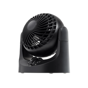 IRIS USA WOOZOO Small Desk Fan, Air Circulator, 3 Speeds, 32ft Max Air Distance, 120° Adjustable Tilt, 27.5db Quiet Motor, Small Fan for Bedroom, Office, Dorm, Black