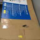 Rollaway II Compact Portable Folding Sewing Table, Silver/White (20"D x 40.5"W x 28.25"H)