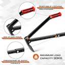 Lothee 2 Pack Brick Tongs Adjustable Heavy Duty Bricks Lifting Tools with Plastic Handle Paver Tools, Carry 6 to 10 Bricks