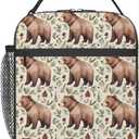 Bear Lunch Box Insulated Lunch Bag for kids Girls Boys,Reusable Lunch Box Containers for Women Men,Durable Cooler Tote Bag Lunchbox for Office/School/Picnic