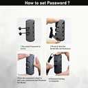 Unisex Anti-Theft Sling Bag with USB Port, Water-Resistant Crossbody Chest Backpack for Travel & Work