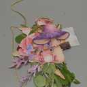 Fairy Mushroom Banner Wildflower Party Decorations Paper Flower Leaves Banner Fairy Garland for Wall Decoration Spring Baby Shower Wedding Backdrop Decorations