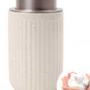BosilunLife Foam Hand Soap Dispenser - Ceramic Foaming Soap Dispenser for Bathroom 12oz Refillable Liquid Lotion Soap Dispenser with Rust-Proof Foaming Pump for Countertop