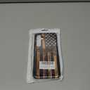Compatible for Samsung Galaxy A15 5G Case, Dual Layer Heavy Duty 2 in 1 Shockproof Protective Phone Case,Burnt Wood American Flag
