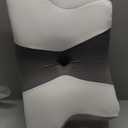 Cervical Neck Pillow for Pain Relief - Ergonomic Side Sleeper Pillow for Neck Support, Cooling Cervical Pillow for Sleeping, Contour Orthopedic Memory Foam Pillows for Back Stomach Sleepers (Dark Grey & White)