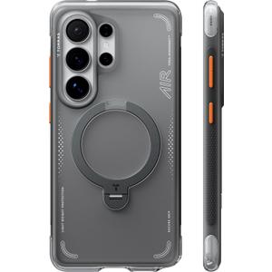 TORRAS Ostand Q3 Air for Samsung Galaxy S26 Ultra Case with 360 Magnetic Stand, Fit for MagSafe, Airbag Cushion, MilGrade Drop Tested, Shockproof Phone Case for S26 Ultra 6.9", Shadow Black