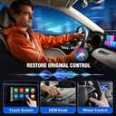 EZHAUS Wireless CarPlay Adapter, 2025 Upgraded Plug & Play Convert Wired to Wireless for iPhone, Low Latency Car Play Adapter Wired CarPlay to Wireless, Mini Car Play Dongle for iOS 10+(Black Gray)