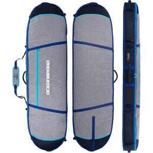 OCEANBROAD Surfboard Longboard Travel Bag Double for 2 Boards (7'0 x 24'' x 6'')