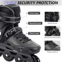 SWAY Professional Inline Skates for Adult, High Performance Roller Skates for Women Men, Racing Skates for Teens, Male, Female, Roller Blades Size 4-10, ABEC-11 Bearing, XL - (7.5-8.5M/8-9W)