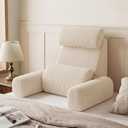 Blissful Diary Reading Pillow with Adjustable Neck & Lumbar Support, Beige, Standard