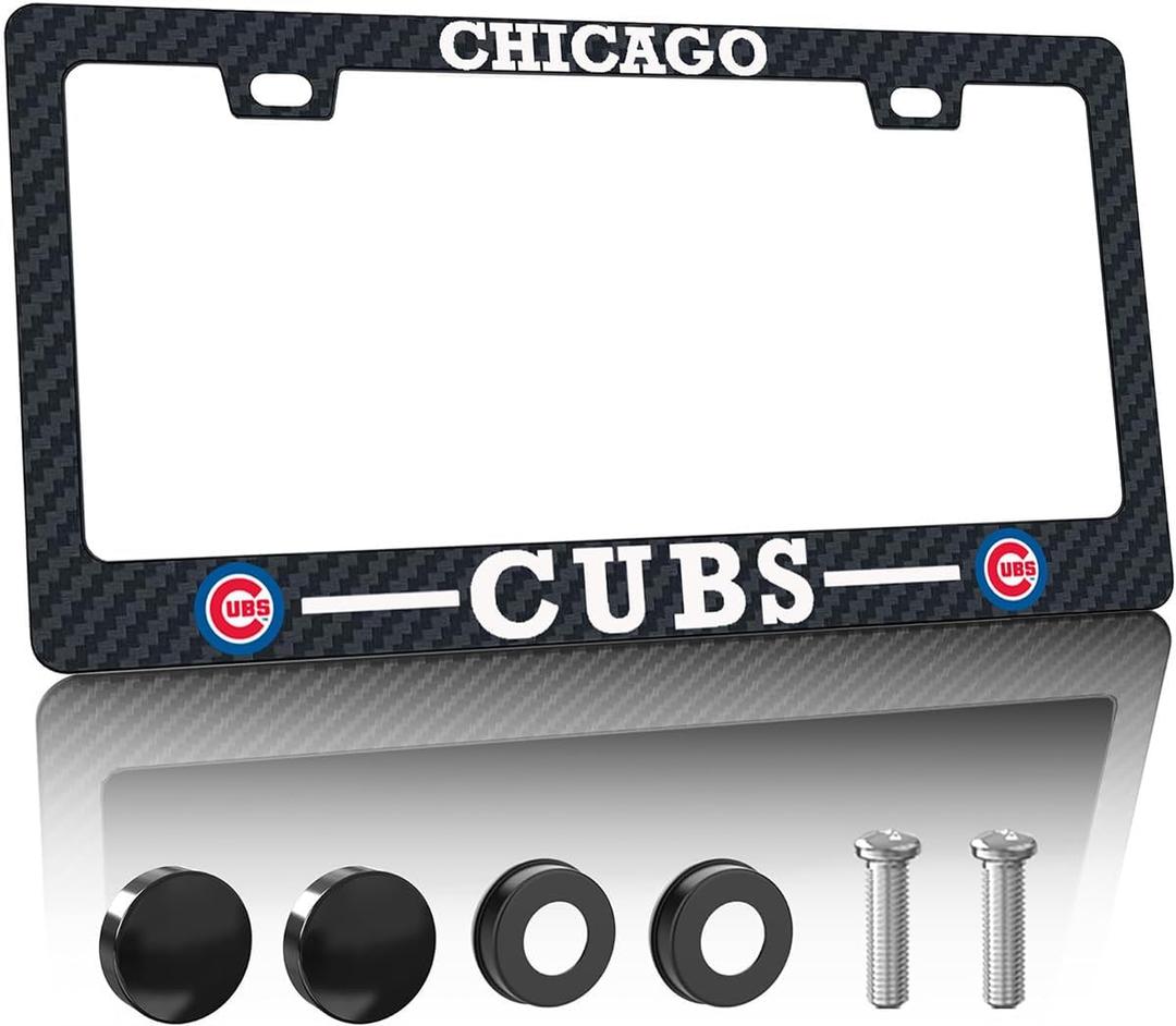 1PCS Carbon Fiber License Plate Frame for Cubs (TQW-X-X)