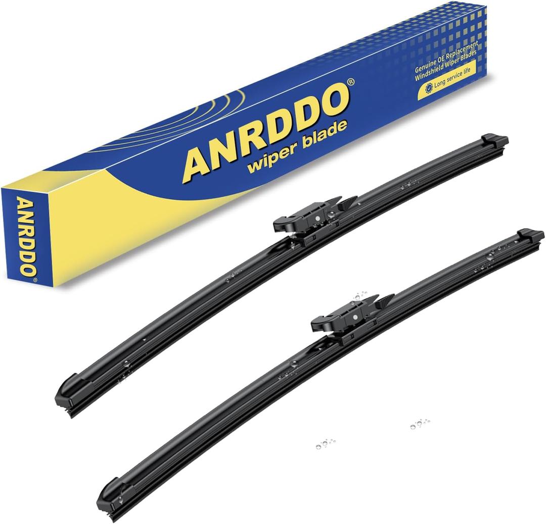 Wipers Factory Replacement For Audi Q7 2007-08/2015 Original Equipment Windshield Wiper Blade Set 26"+26"Set of 2) Pinch Tab OE# 4L1955425B, 4L1955426A