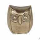 HD Designs Aluminum Owl - Gold 4 inch