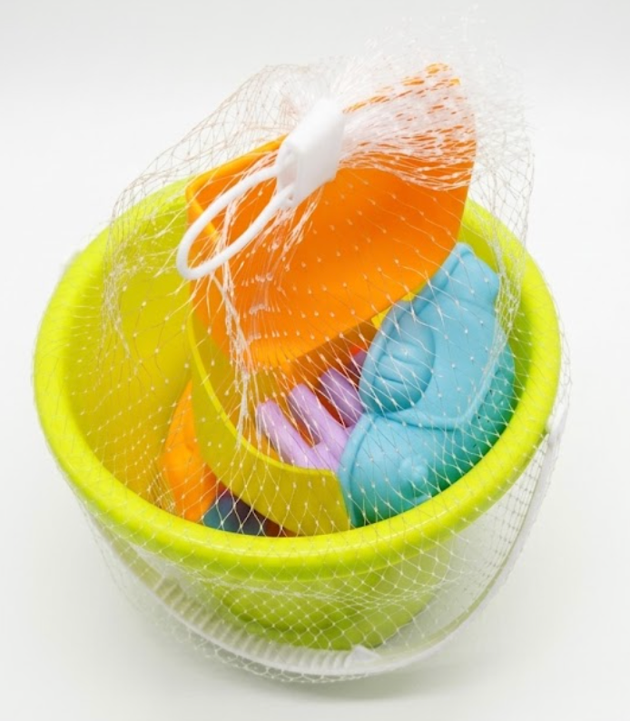 Beach Toys Set for Kids 3-10, Collapsible Sand Buckets with Beach Molds and Mesh Bag, Travel Toys for Toddlers Kids