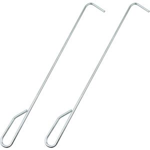 2 Pack 20'' Pool Skimmer Basket Hook Tool-Skimmer Basket Handle for Cleaning Swimming Pools & Protecting Hands, Knee, Back