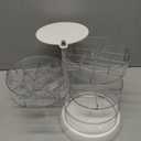 YIEZI 4-Layers Clear Jewelry Organizer, 360° Rotatable Small Cute Acrylic Jewelry Box for Hair Clip, Hair Tie, Earring, Necklace, Bracelet, Ring, Hair Accessories Holder for Girls