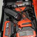 Cordless Impact Wrench 1/2" 21V High Torque Brushless Power Impact Gun 1107Ft-lbs (1500Nm) with 2x4.0Ah Batteries & 6 Sockets & Fast Charger & Case for Car & Truck & RV & Heavy Duty Use