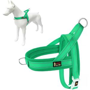 Plutus Pet No Pull Dog Harness with Breathable Mesh Padded, Adjustable Reflective Escape Proof Dog Harness, Quick Fit Dog Vest Harness for Dogs(M, Green)