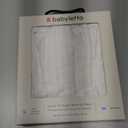 Babyletto Muslin Baby Bassinet Sheets for Girls & Boys - GOTS Certified Breathable Organic Cotton Bassinet Cover - Baby Boy Bassinet Sheets Rectangle - 360 Fitted Bedside Bassinet Sheets, White