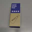 360-Degree Rotating Splash-Proof Extension, Bathroom Extension, Kitchen Rotating Extension Compatible with Standard 22mm/24mm Threaded Extenders Splash-Proof Spray Head with Three Spray Modes (Silver)