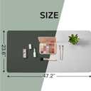 Makeup Mat for Vanity, Desk Pad Protector(47.2"*23.6'', Dark Green)