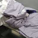 Luxudecor Floral Comforter Set Full Size 7 Piece, Purple Flower Bed in a Bag, Elegant Floral Comforter with Sheet Set, Soft Microfiber Bedding Set for All Season (Purple, 80"x90")