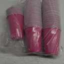 120 pcs 16 oz hot pink plastic cups 16 oz pink plastic Disposable Cups pink Party Cups for drinking Tastings served Snacks Barbecues Picnics