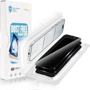 MONASAY Privacy Screen Protector for iPhone 17 Air 6.6 inch, 3-piece | Bring one piece of dust-free installation tool,X-Silk coating technology, True 25Anti Spy,No Bubbles No Dust