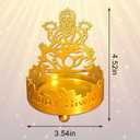 Diwali Shadow Diya Indian Lord Lakshmi Tea Light Holders for Diwali Decoration Gift Traditional Dawali Shadow Lamps Religious Tealight Candle Holder Return Gifts for Indian Housewarming Pooja Favor