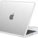 BlueSwan Anti-Cracking Hard Shell Case Compatible with MacBook Air 13 inch, M1 Chip 2018-2021 Model A2337 A2179 A1932, Anti-Fingerprint Soft TPU Bumper, Frosted White