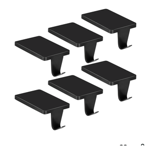 Palonu 6 Pcs Christmas Gold Stocking Holders, Heavy Duty Mantle Hangers with Non-Slip Pad, Weighted Stocking Hooks Christmas Ornaments for Xmas Holiday Fireplace Shelf Window Decoration