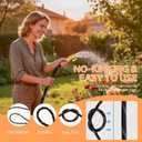 Garden Hose 50ft - Non-Expandable, Flexible, Kink-Free - 3/4'' Fitting High-Pressure & Lightweight Garden Water Hose with Burst Resistance - All-Weather Use for Gardens, Car Washing & Pet Care