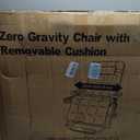 Suteck Heated Zero Gravity Chair, 29" XL Oversized Reclining Lounge Chairs, Black