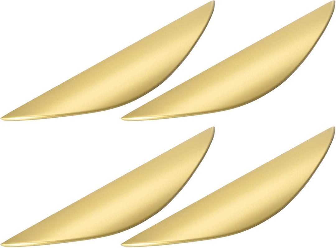 Uxcell 4-Piece Cabinet Hardware Set: Gold Drawer & Door Pulls, 3-3/4 Inch Center-to-Center, Suitable for Kitchen, Bathroom, & More