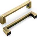 khtumeware 6 Pack 5 Inch(128mm) Kitchen Cabinet Handles,Brushed Antique Brass Cabinet Pulls Kitchen Cabinet Hardware, Furniture Pulls for Bathroom Cupboard Drawer Handles Dresser Pulls