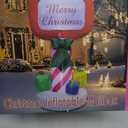 Juegoal Christmas Inflatables Decorations Outdoor, 6FT Inflatable Xmas Mailbox with Built-in LED Lights, Lighted Blow Up Letters to Santa Mail Box, for Holiday Winter Lawn Yard Garden Decor