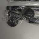 Tension Curtain Rod 51-165In(4.25-13.75Ft), Extra Long Outdoor Curtain Rod No Drilling for Window or Bathroom Patio, Adjustable Spring Shower Rod, Easy to Install Never Rust, Rod Diameter 1.26In-Black