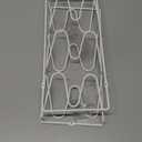 2 Pack Pot Lid Organizer Rack, 6-Tier Pot Lids Holder for Cabinet Door/Wall, No Drilling Adhesive Wall/Door Mounted Rustproof Pot and Pan Cover for Kitchen Storage, White