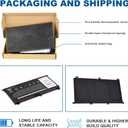 3 x 357F9 0GFJ6 Laptop Battery for Dell 15 7000 7559 7567 7566 7759 7557 5577 INS15PD Series P57F P57F003 P65F P65F001 71JF4 0GFJ6 071JF4 Gaming 15 7559 i7559 i7559-5012GRY 7557 i7557 i5577-7342blk-pus