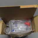 Baderke 28 Pcs Beakers and Test Tubes Set Including 3 Graduated Cylinder 5 Plastic Beakers 3 Erlenmeyer Flask 10 Droppers 6 Plastic Test Tubes with Rack for Home Science Lab Party DIY