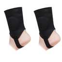 Linkidea 2 Pairs Kids Soccer Ankle Guards, Soccer Double Side Ankle Shield Protector with Elastic Band, Ankle Padded Support Brace for Sport Stabilizing Fits to Kids/Youth (Black, Size S), Small