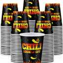 100 Pcs 9 oz Chili Tasting Cups Large - Mexican Cook off Party Supplies, Disposable, Cinco De Mayo Decorations (Novel)