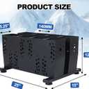 Freestanding Ski Storage Rack for 4 Pairs, Floor Stand Ski Organizer Rack, Heavy Duty Alloy Steel Ski Holders Ski Organizer, Freestanding Ski Organizer for Garage Basement