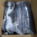 Electric Adjustable Recliner Chair for Adults, Fabric Home Theater Seating with Remote Control and Thick Seat Backrest, Recliner Chair for Living Room, Bedroom, RV (Leather, Black)