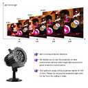 PEAKCLOUDS Christmas Projection Lights Outdoor - LED Holiday Projector Lights with Auto Timer and Waterproof Design for Indoor Outdoor Yard, Patio, Garden, Party Decor